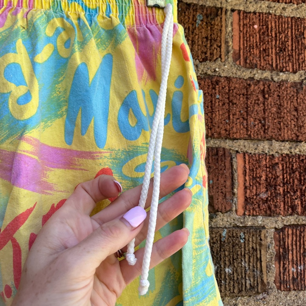 Fun Vintage 80s Cotton Shorts Size S-M - Picture 6 of 7